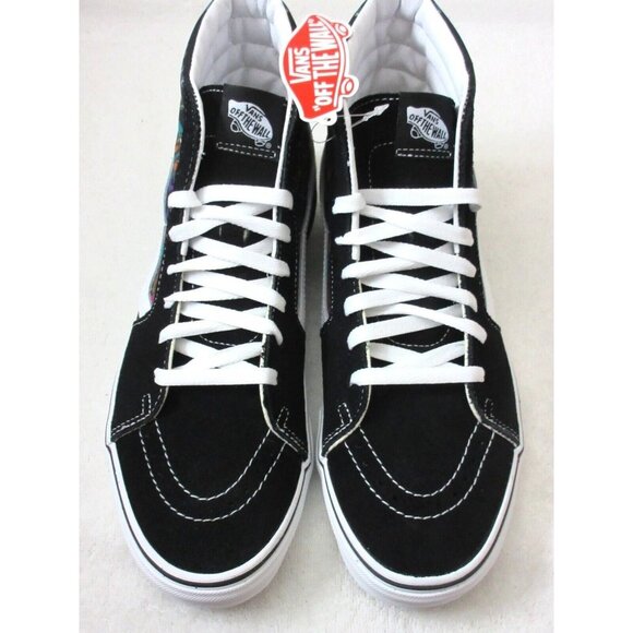 Vans Men's Sk8-Hi Trippy Drip Black Multi Canvas Suede Skate shoes Sizes NIB - Picture 3 of 5